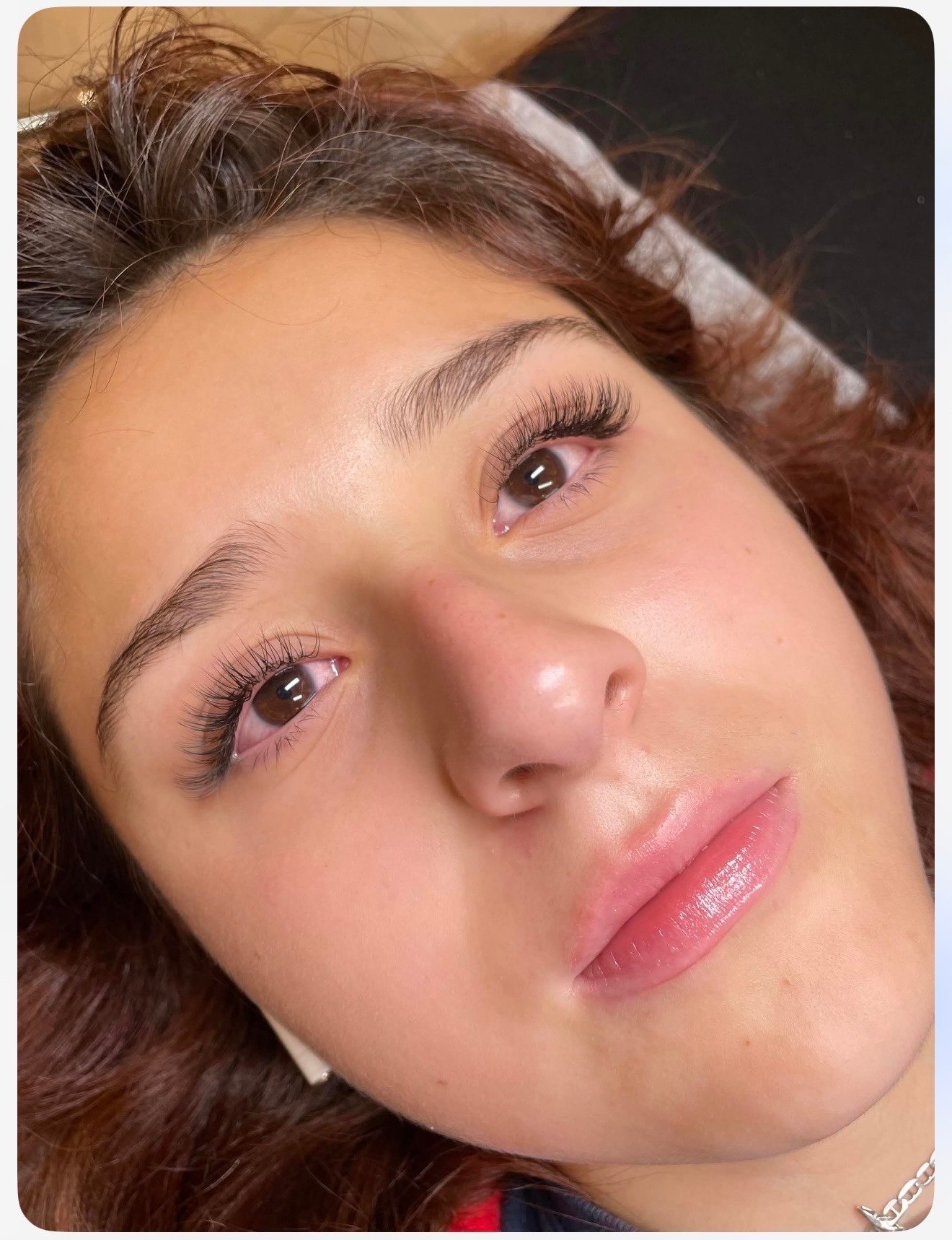 Lash extensions client